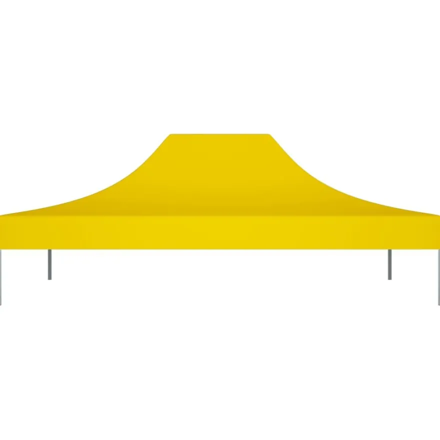 Juhlateltan katto 4x3 m keltainen 270 g/m²
