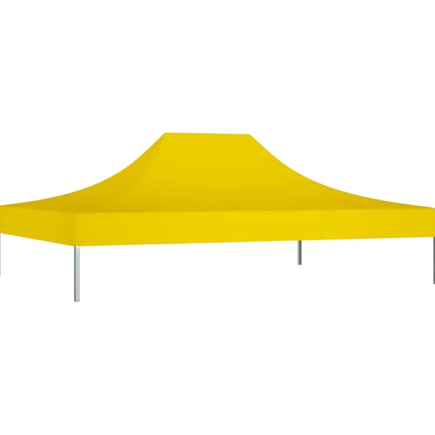 Juhlateltan katto 4x3 m keltainen 270 g/m²