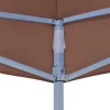 Juhlateltan katto 6x3 m ruskea 270 g/m²