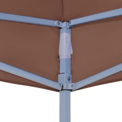 Juhlateltan katto 6x3 m ruskea 270 g/m²