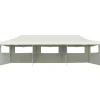Juhlateltta Pop-up kokoontaitettava, 5 sivuseinää, 3x9m, kerma