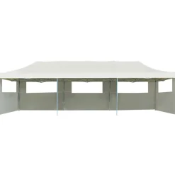 Juhlateltta Pop-up kokoontaitettava, 5 sivuseinää, 3x9m, kerma