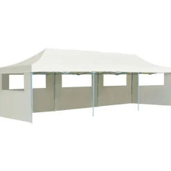 Juhlateltta Pop-up kokoontaitettava, 5 sivuseinää, 3x9m, kerma