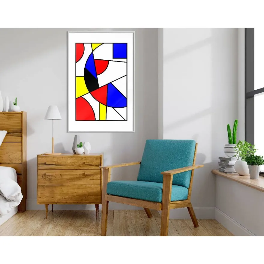 Juliste Artgeist Abstraction De Stijl, kehyksillä, eri kokoja