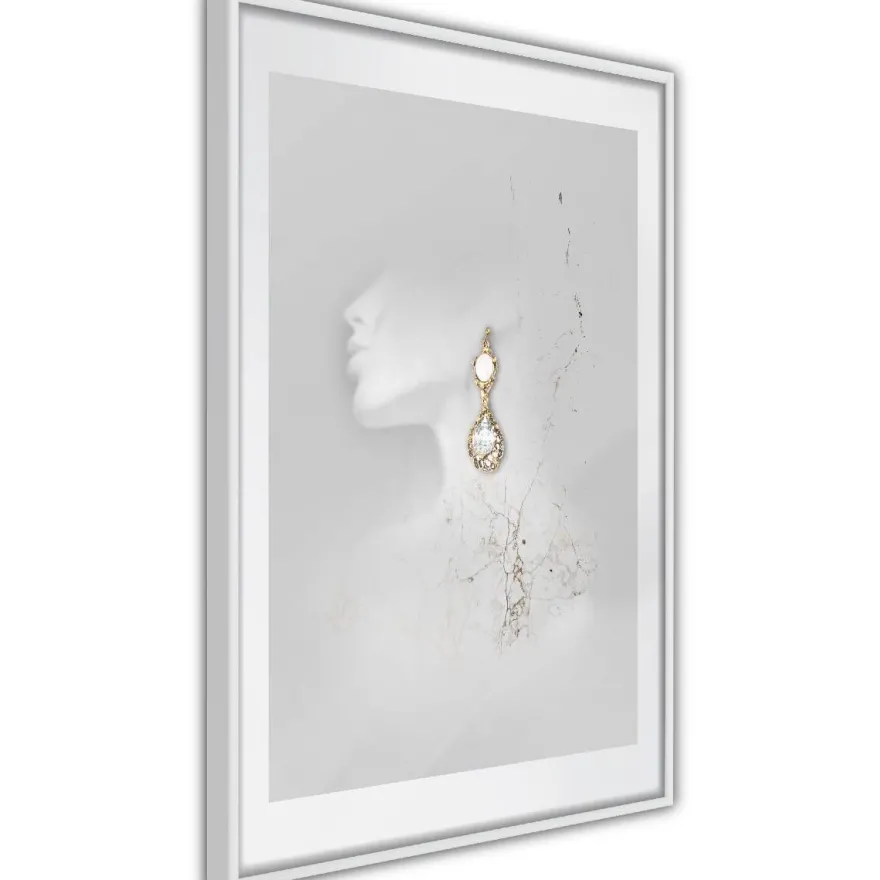 Juliste Artgeist Gold Earrings, kehyksillä, eri kokoja