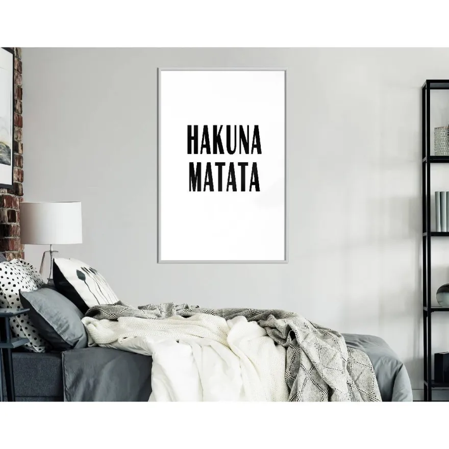 Juliste Artgeist Hakuna Matata, kehyksillä, eri kokoja