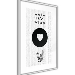 Juliste Artgeist Heart and Crystals, kehyksillä, eri kokoja