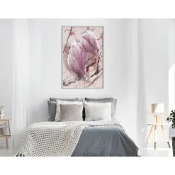 Juliste Artgeist Marble Magnolia, kehyksillä, eri kokoja