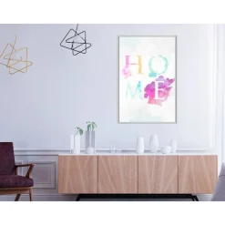 Juliste Artgeist Rainbow Home, kehyksillä, eri kokoja