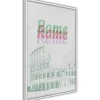 Juliste Artgeist Rome in Watercolours, kehyksillä, eri kokoja