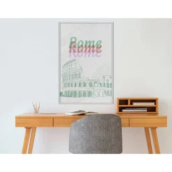 Juliste Artgeist Rome in Watercolours, kehyksillä, eri kokoja