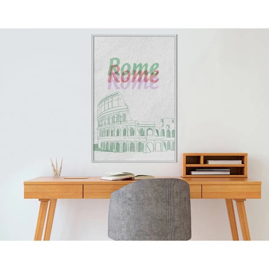 Juliste Artgeist Rome in Watercolours, kehyksillä, eri kokoja