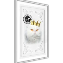 Juliste Artgeist The King Cat, kehyksillä, eri kokoja