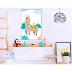 Juliste Artgeist Unusual Lama, kehyksillä, eri kokoja