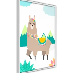 Juliste Artgeist Unusual Lama, kehyksillä, eri kokoja