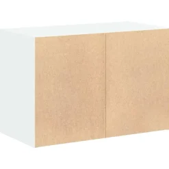 kaappi kahdella laatikolla valkoinen 60x31x40 cm tekninen puu (58821)