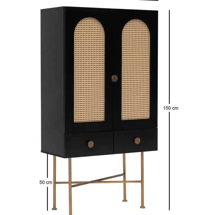 Kaappi Linento Furniture Cliff 150 musta