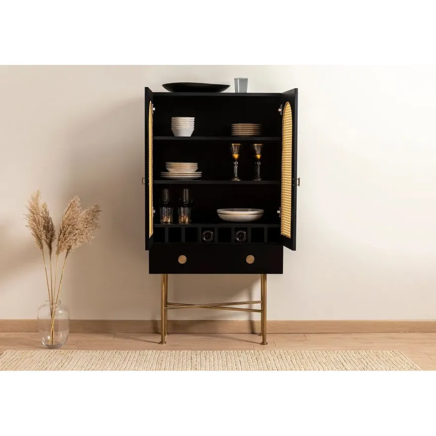 Kaappi Linento Furniture Cliff 150 musta