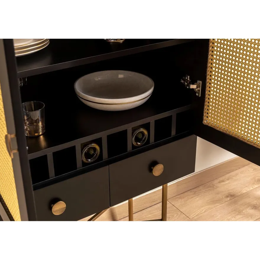 Kaappi Linento Furniture Cliff 150 musta