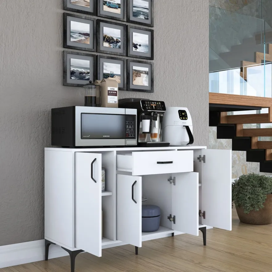 Kaappi Linento Furniture JE136, valkoinen