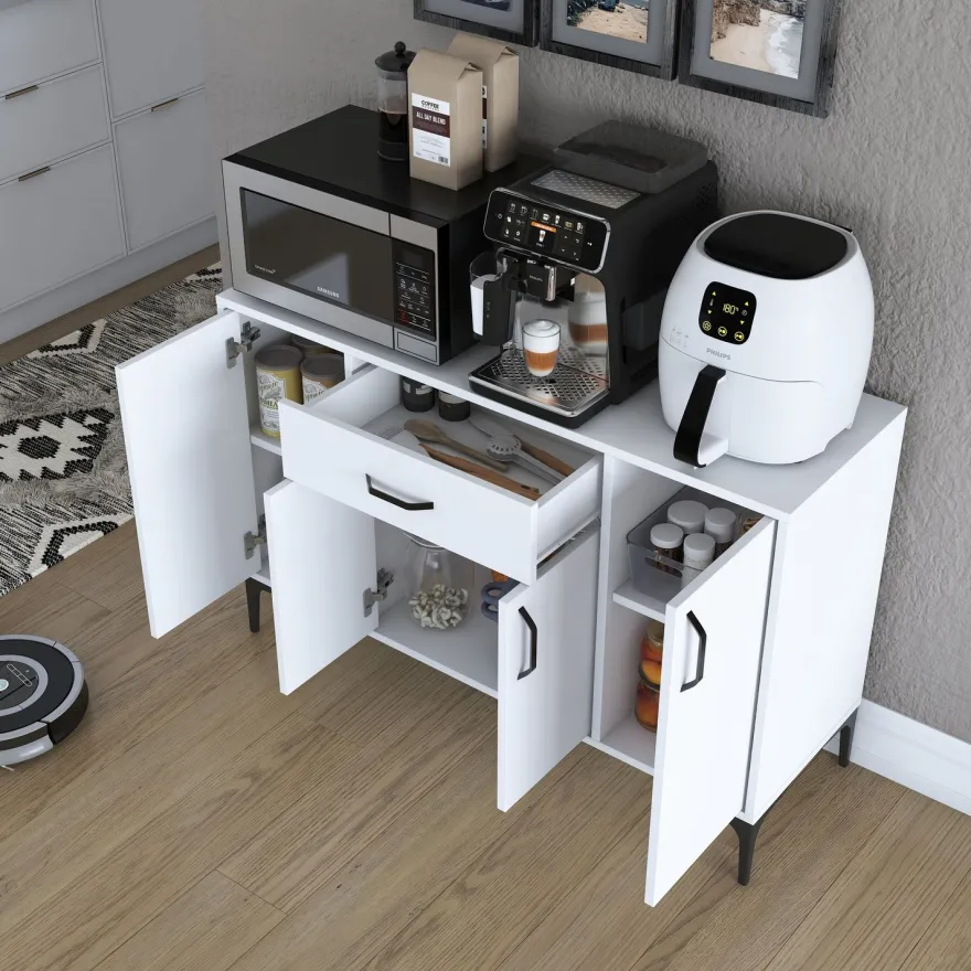 Kaappi Linento Furniture JE136, valkoinen