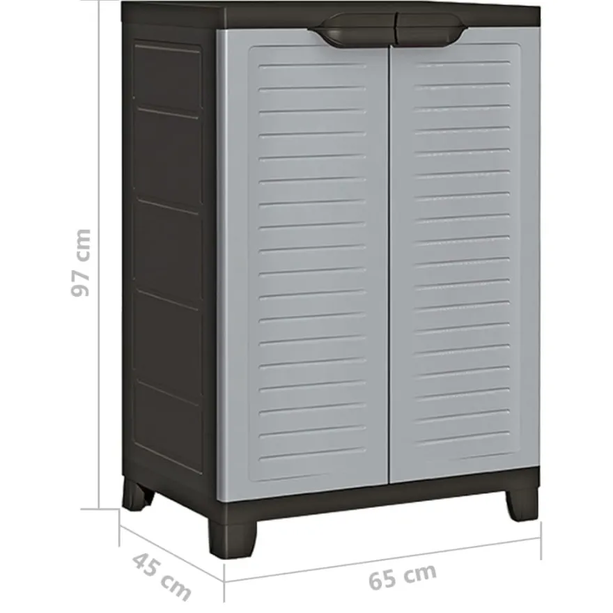 Kaappi muovia 65x45x97 cm (37903)