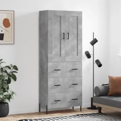 Kaappi tekninen puu, 69,5x34x180 cm, eri värejä ja malleja (31655)