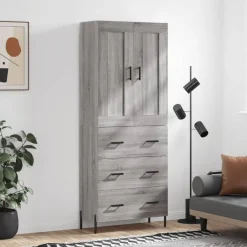Kaappi tekninen puu, 69,5x34x180 cm, eri värejä ja malleja (31655)