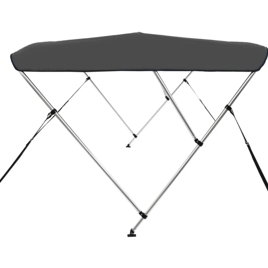 3-kaarinen bimini-kate, antrasiitti 183x180x137 cm