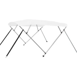 4-kaarinen bimini-kate valkoinen 243x180x117 cm