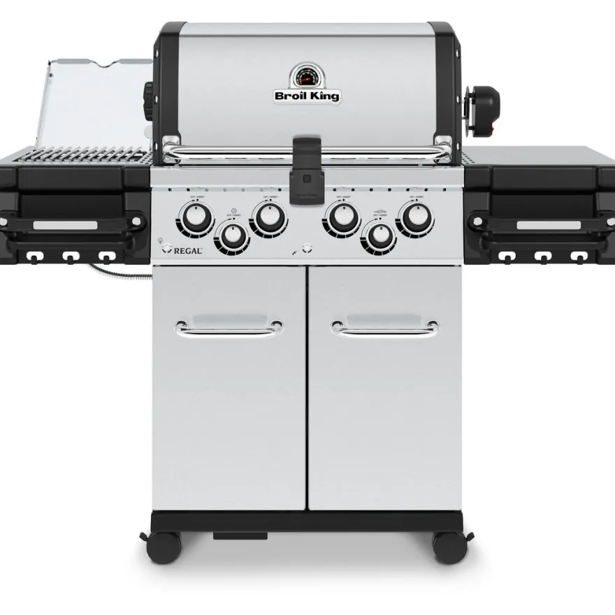 Kaasugrilli Broil King Regal S 490 IR, 4 poltinta, sivukeitin infrapunalla, varraspaahdin