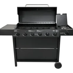 Kaasugrilli Dose Barbeque 10141, 6 poltinta, sivukeitin, musta, Verkkokaupan poistotuote