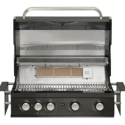 Kaasugrilli Mustang Black Pearl 4 built-in, 4 poltinta, upotettava, musta
