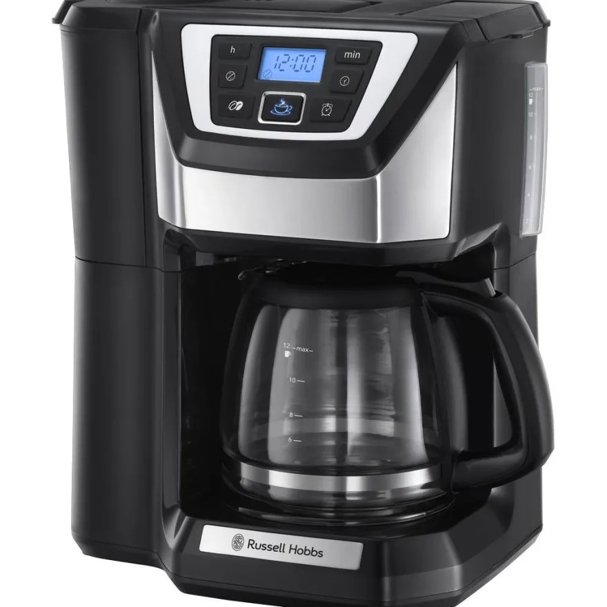 Kahvinkeitin Russell Hobbs kahvimyllyllä Chester Grind & Brew 22000-56, musta/teräs