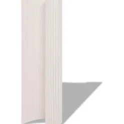 Kaksipuolinen puutarha-aita, 150x300cm, valkoinen