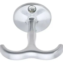 Kaksoiskoukku Beslag Design Siljan, harjattu kromi