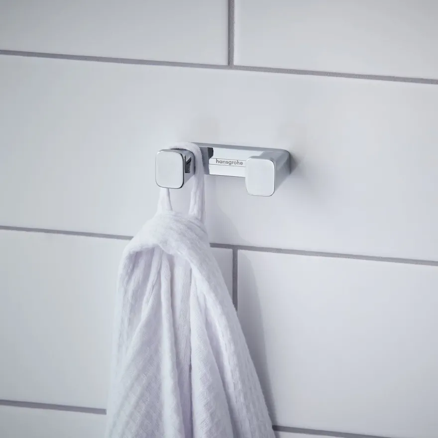 Kaksoispyyhekoukku Hansgrohe AddStoris Q, eri värejä