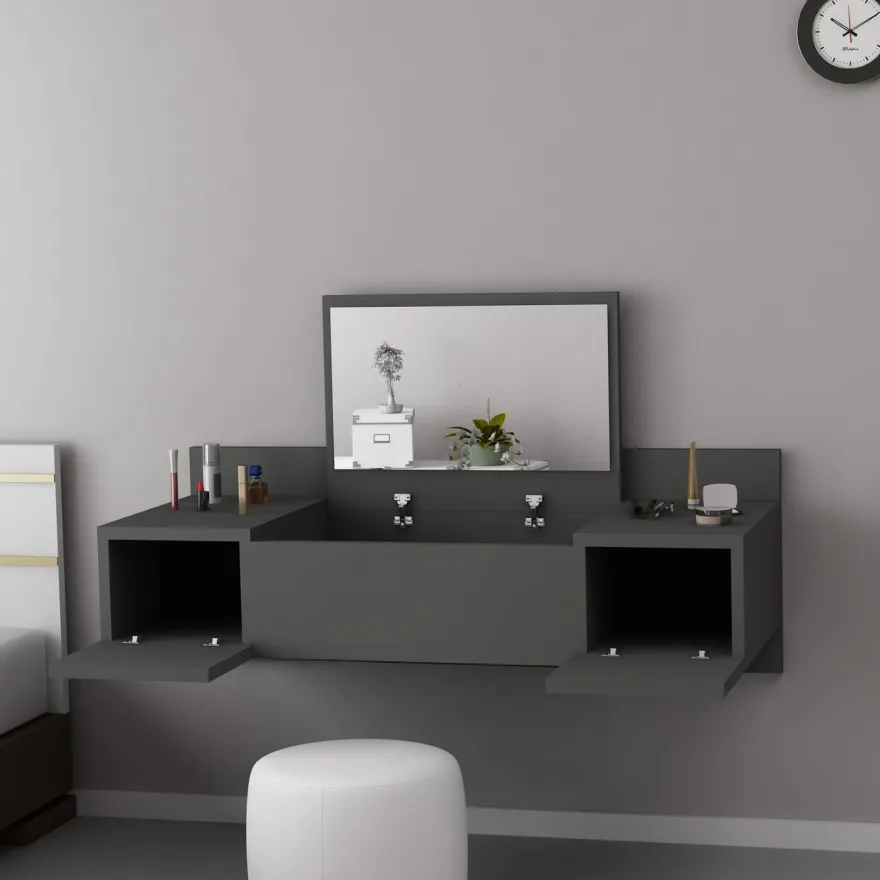 Kampauspöytä Linento Furniture Zakkum, antrasiitinharmaa