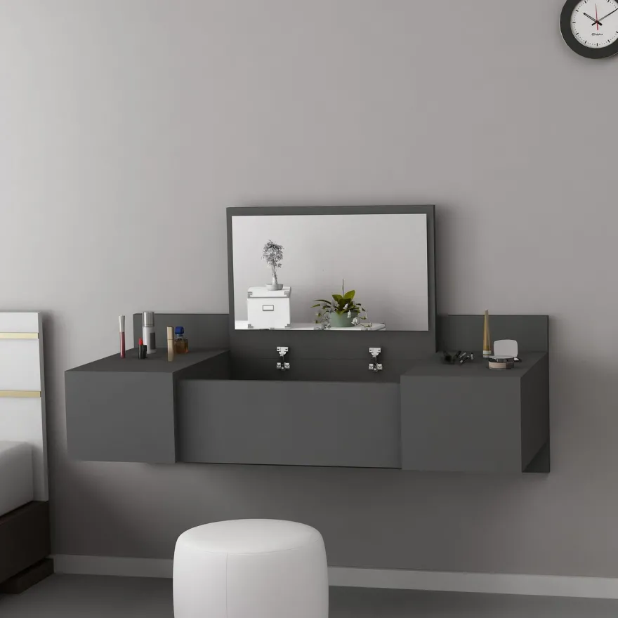 Kampauspöytä Linento Furniture Zakkum, antrasiitinharmaa