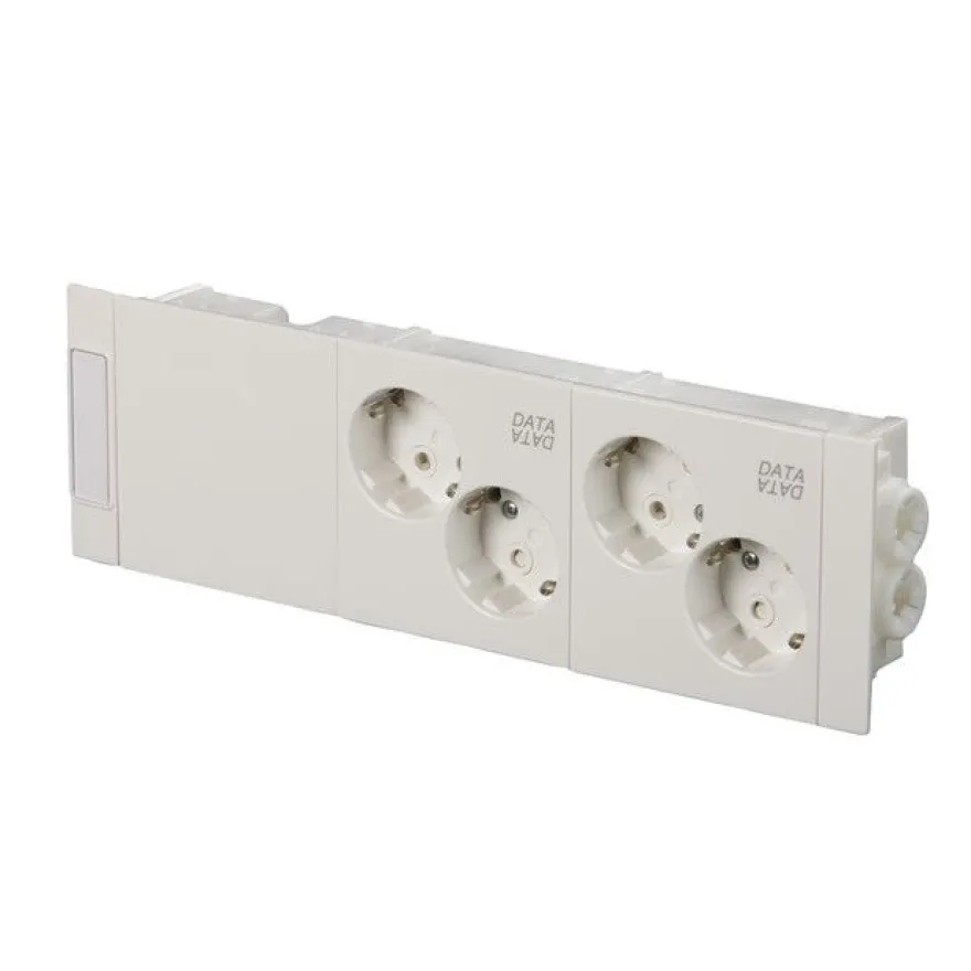 Kanavapistorasia ABB ProDuct - 4S/16A/IP20 Kytk. valkoinen "Data"