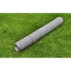 Kanaverkko, galvanoitu, PVC pinnoitteella, silmäkoko 36mm, 25x0.75m, hopea