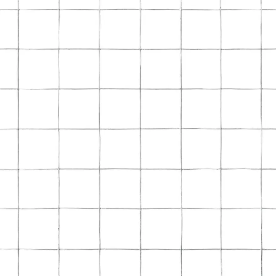 Kanaverkko 25x25mm, galvanoitu teräs, 10x0.5m, hopea