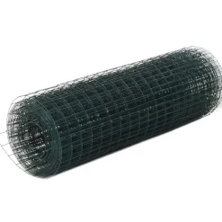 Kanaverkko 16x16mm, galvanoitu teräs, 25x0.5m, vihreä