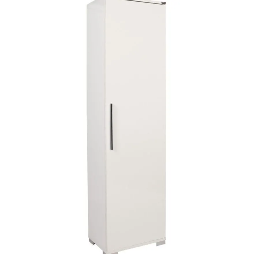Kapea kaappi Linento Furniture ADR-405-PP-1, 45x169cm, valkoinen