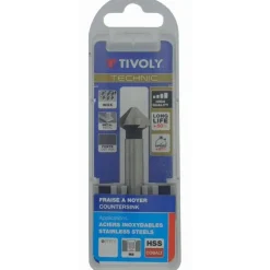 Kartioporanterä Tivoly, HSS-E5 koboltti, 90°, Ø12,4 mm, 8 mm varsi