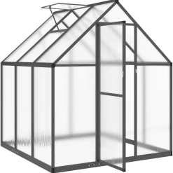 Kasvihuone pohjarungolla, alumiini, eri kokoja ja värejä (33965)