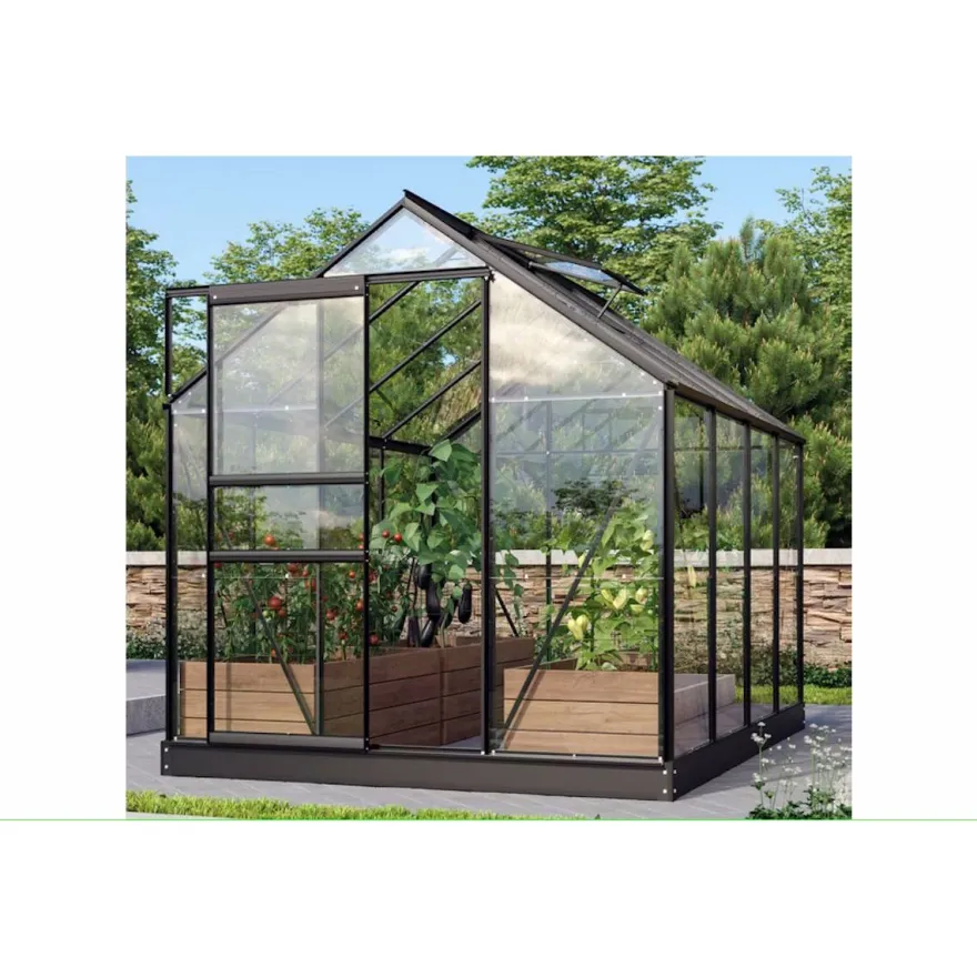 Kasvihuone Vitavia, Venus, 5m², alumiinirunko, lasi, musta