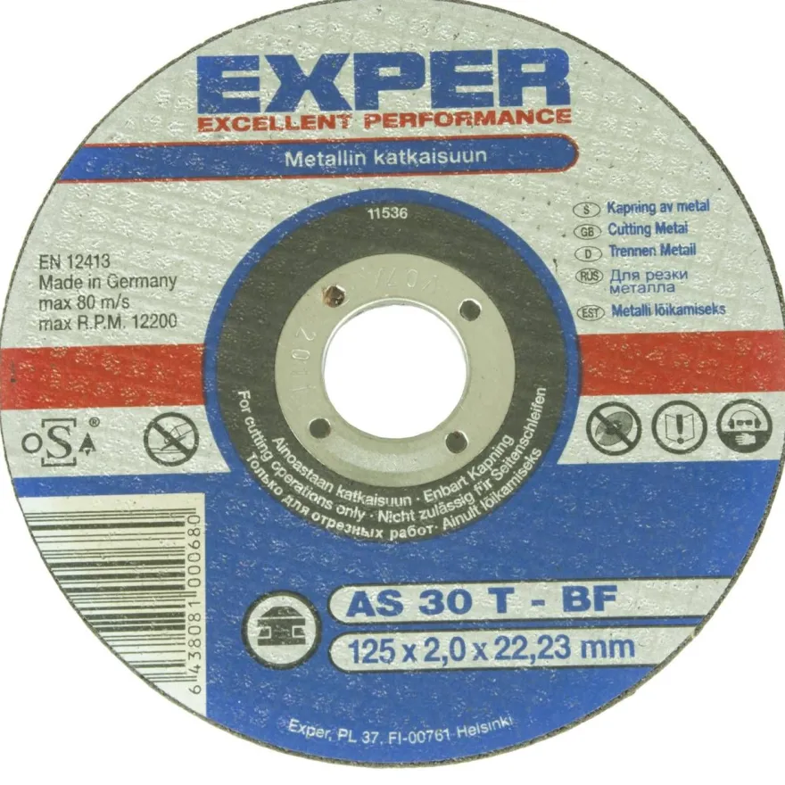 Katkaisulaikka Exper Ø125mm, 2.0mm, metallille