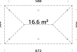 Katos Palmako Bianca 16,6 m²