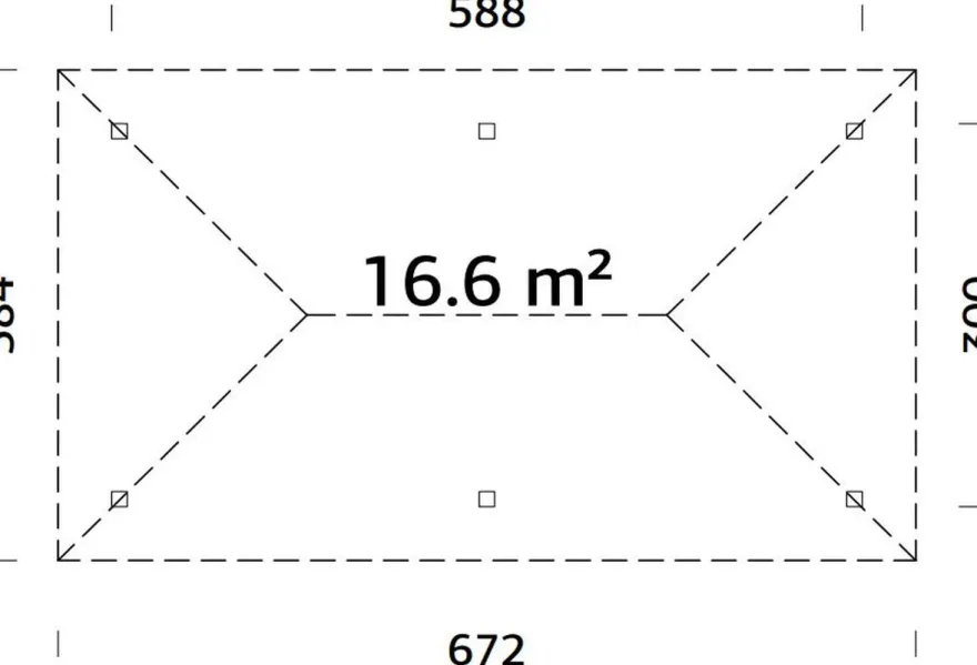 Katos Palmako Bianca 16,6 m²